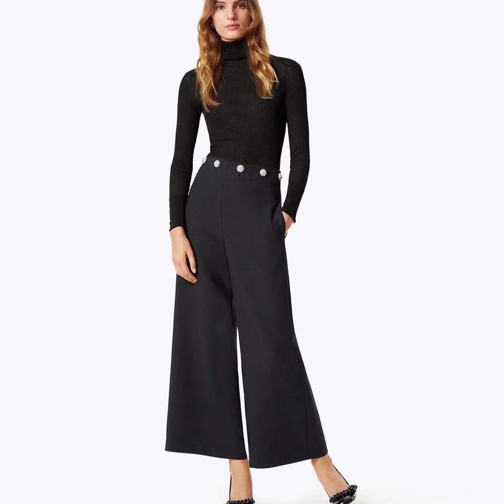 NWT Tory Burch Lana Turtleneck Sweater Sz S Black